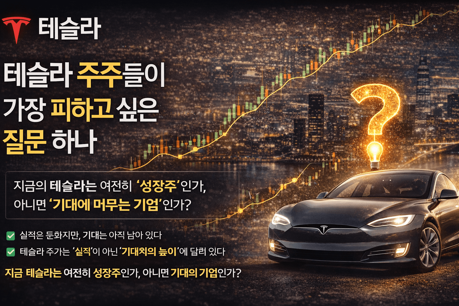 테슬라 주주들이 가장 피하고 싶은 질문 하나